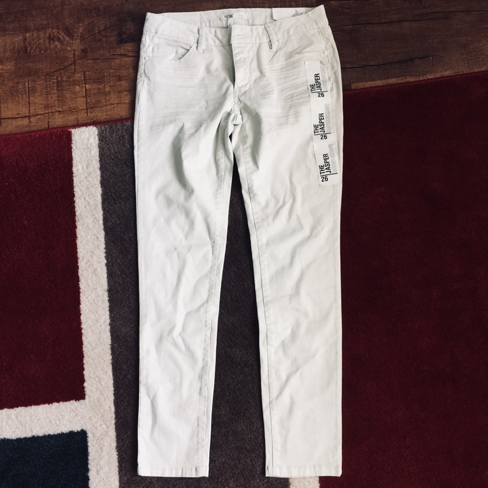 Bcbg off white skinny jeans